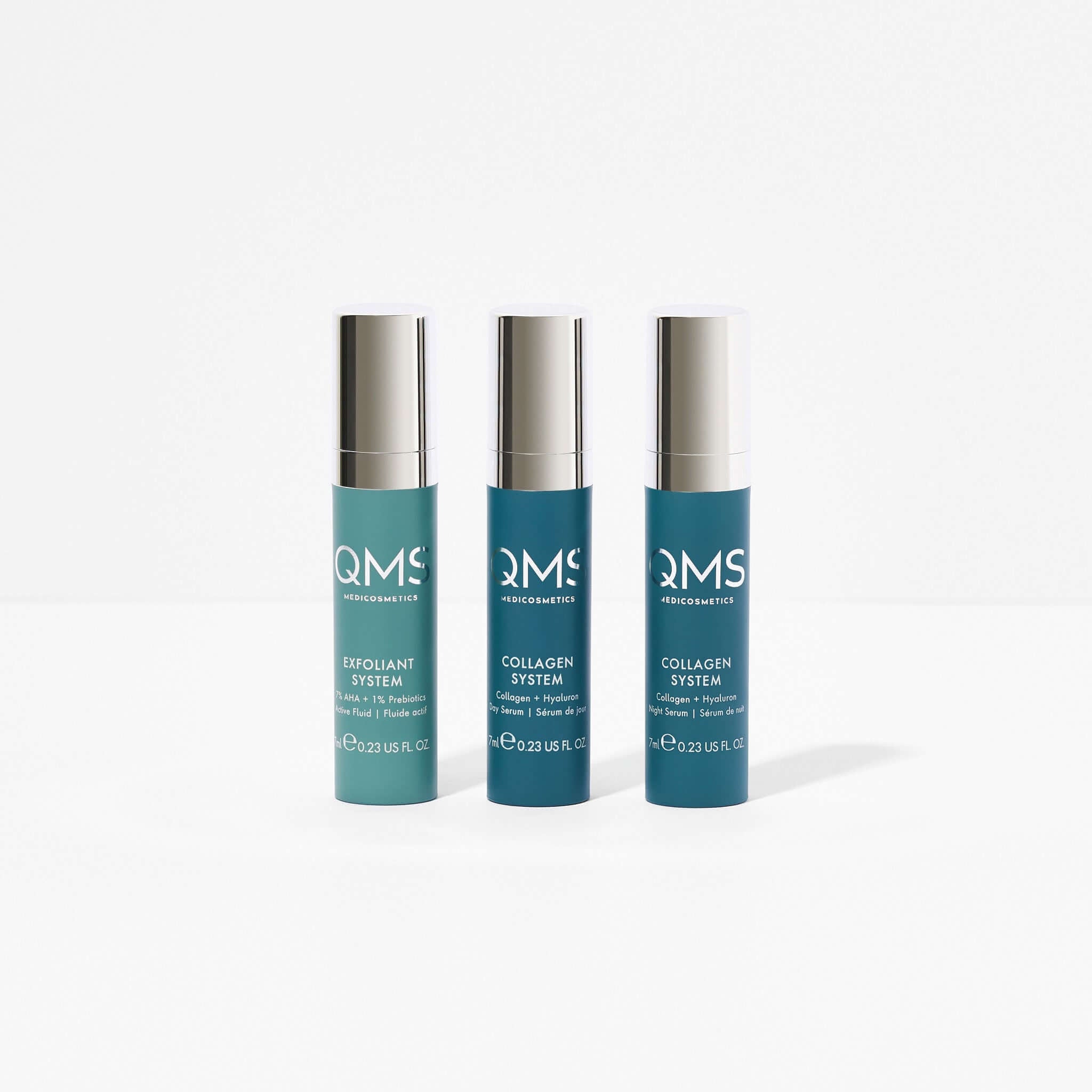 Day & Night 3-Step Core Routine Set Medium 3x7ml - QMS Medicosmetics